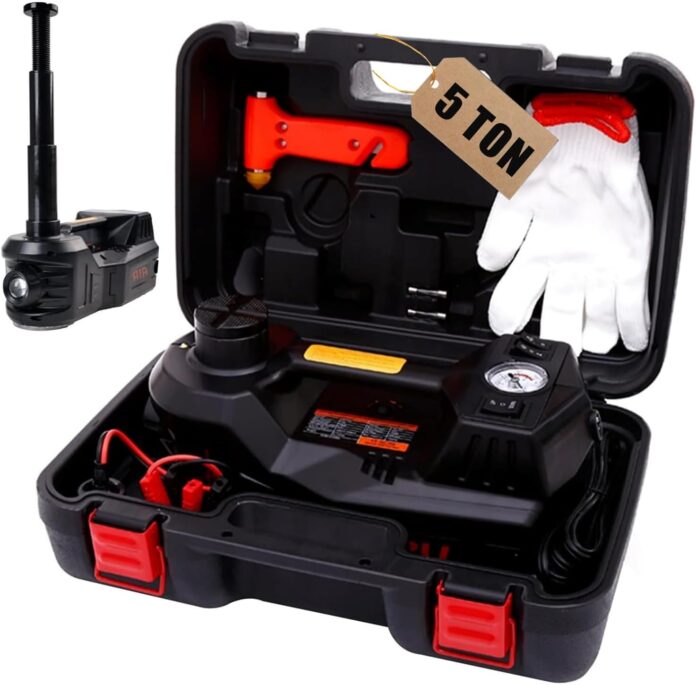 FEANISIFEI Electric Hydraulic Car Jack 5 Ton 12V Review